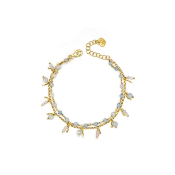 Bracciale Io & Te  Donna in Argento Acquamarina BRPAAMDO - BRPAAMDO